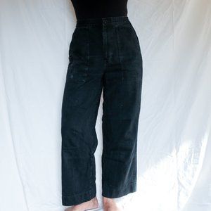 Uniqlo wide-leg black pants